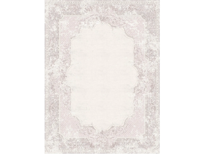 AUBUSSON VINTAGE DUSTY ROSE - Rectangular handmade rug _ Tapis Rouge